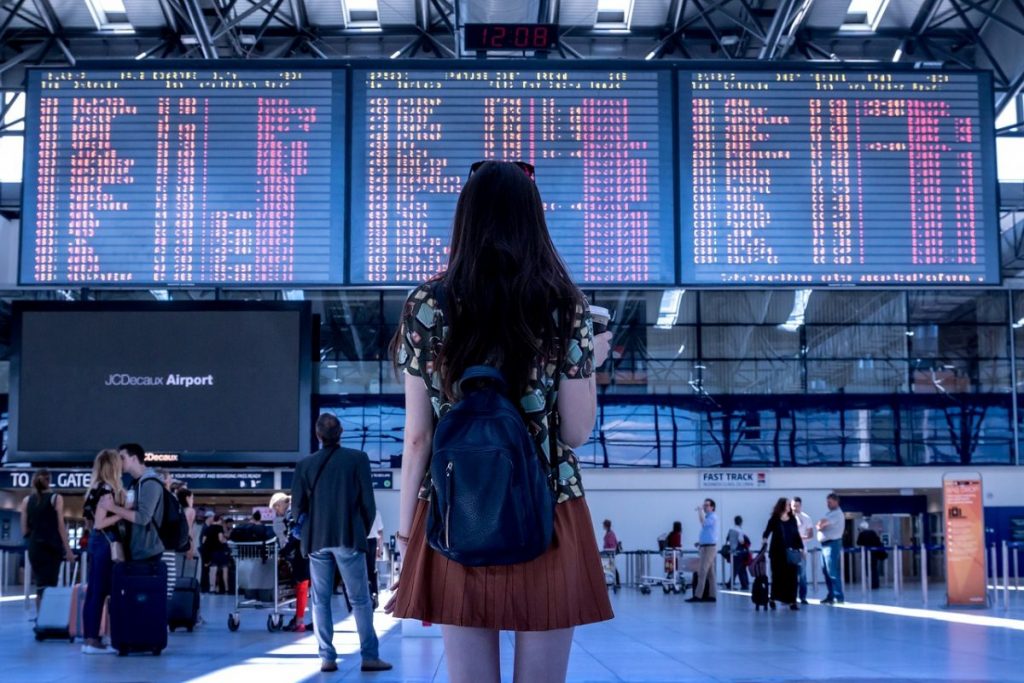 Girl at airport